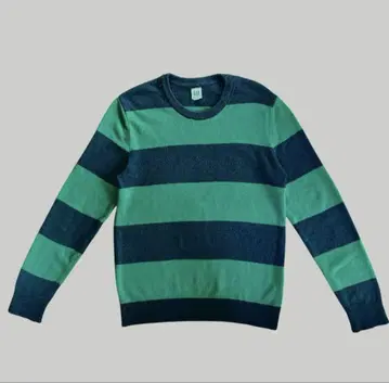 GAP 그린과 네이비 스트라이프 니트 M