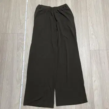 요건 레일 여성용 팬츠 스트레이트 팬츠 다크 브라운 브라운