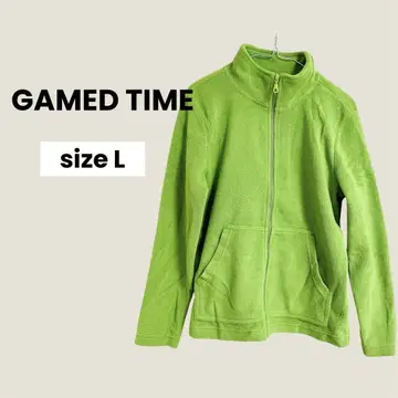 GAMED TIME 그린 플리스 자켓 L