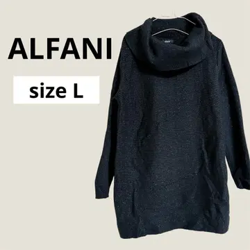 ALFANI 블랙 니트 스웨터 L