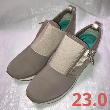 브릴리언트 여성용 힐 스니커즈 골드 23cm