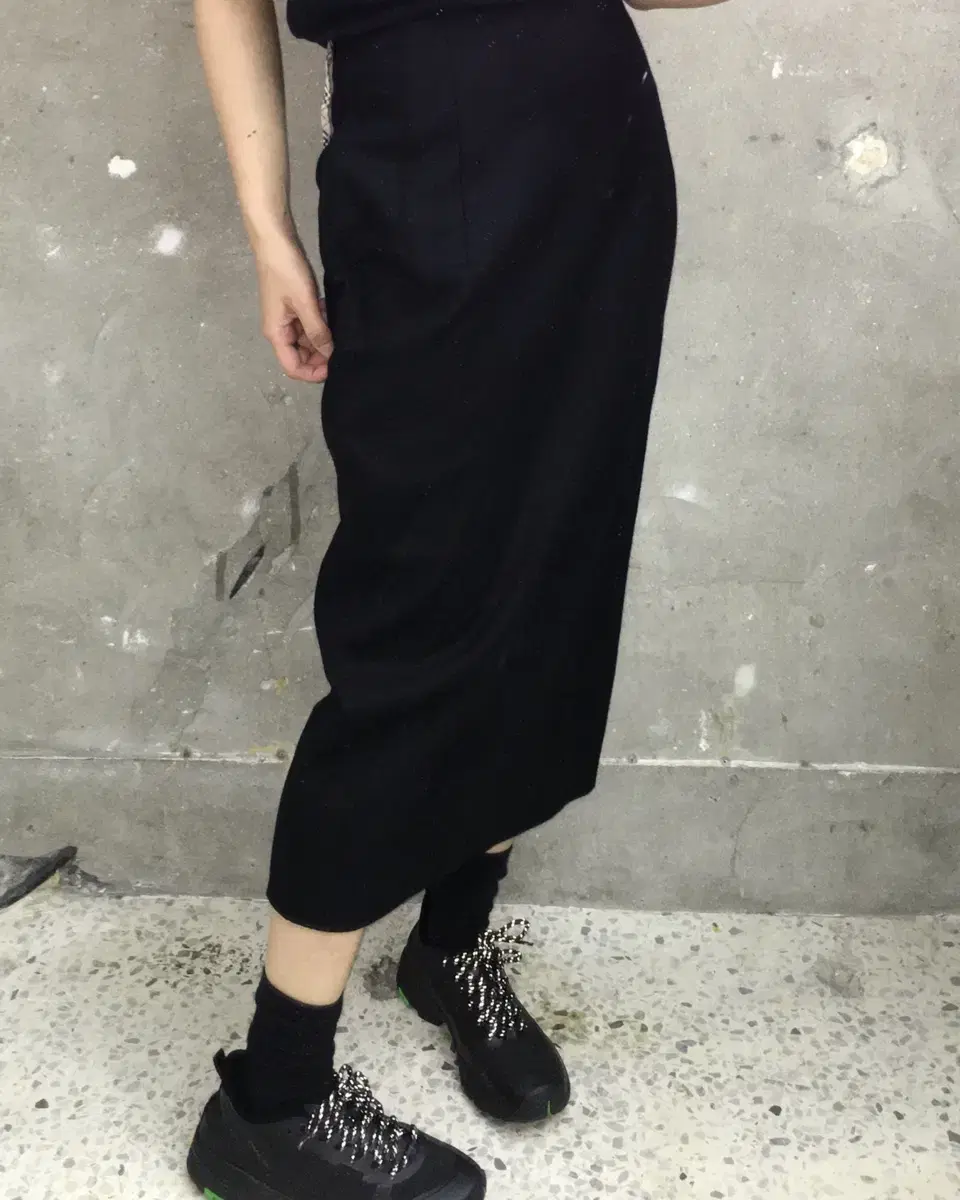 Yohji Yamamoto Black Maxi Skirt