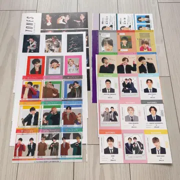 SixTONES 잡지 골판지 카드 세트