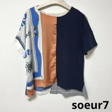 고품질 soeur7 수르 7 상의 이소재 도킹 풀오버