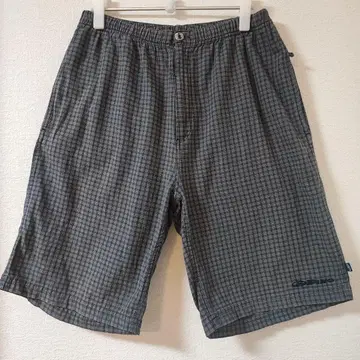 Piko 체크 무늬 숏팬츠 그레이 계열