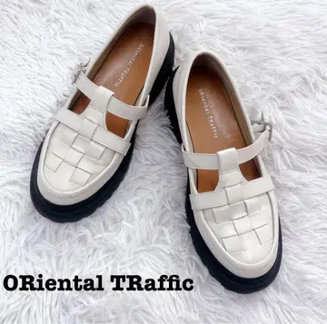 ORiental TRaffic 펌프스 뜨개질 T 스트랩 신발 36