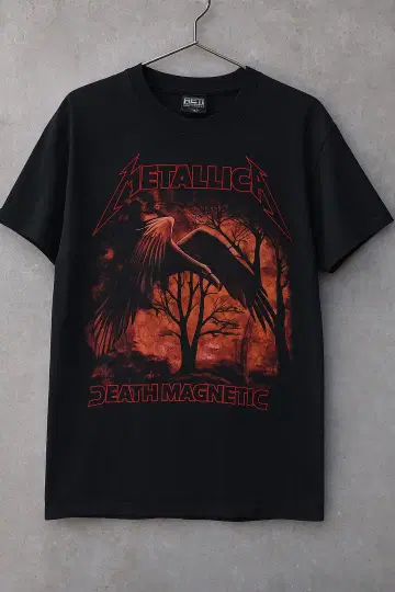 Metallica Death Magnetic 티셔츠 블랙