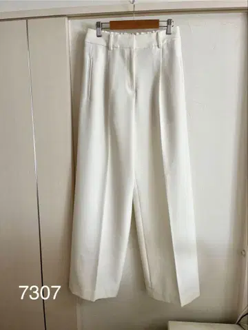 PLST 플라스테 PLUS STYLE 와이드 팬츠 화이트 L
