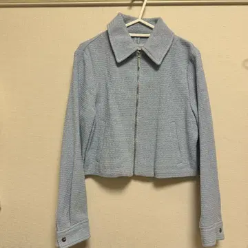 자라 라이트 블루 숏 자켓