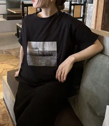 SELECTMOCA by son 모듬 프린트 오버 사이즈 티셔츠