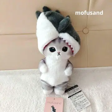 모프 샌드 mofusand 포테타마 봉제 인형 물기 있는 상어 그레이