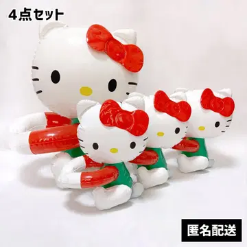 헬로키티 암 안기 인형 비닐 인형 방울 포함 4종 세트