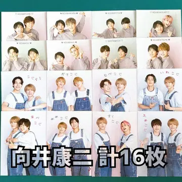 무카이 코지 WiNK UP 2샷 카드 골판지 총 16장