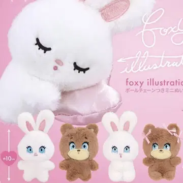 foxy illustrations 가챠가챠 키링 봉제 인형