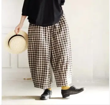 서울 베리 O.W.N 여름에 딱 좋은 깅엄 팬츠
