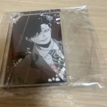 하이큐 오가와 전원을 쓰러뜨리는 도미노풍 아크릴 키링 검은 꼬리