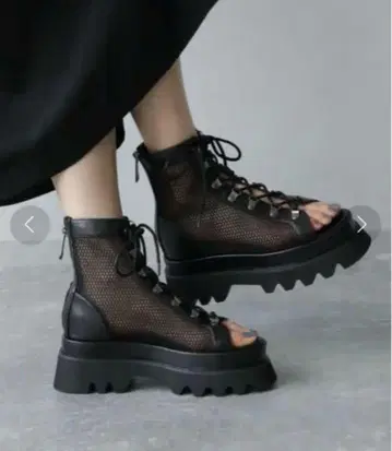 HARE 메쉬 레이스업 부츠