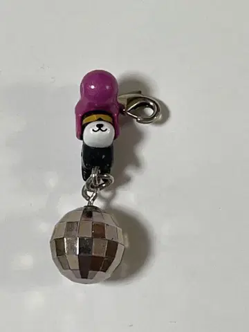 헤이세이 레트로 리젠트 개 미러볼 지퍼 홀더 미사용품 레어