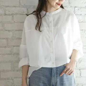 Sonny Label 'WEB 한정판' 프론트 턱 밴드 카라 셔츠