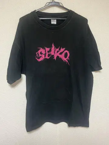 오모리 야스코 슈퍼 가수 티셔츠 신가이아 굿즈 블랙 블랙