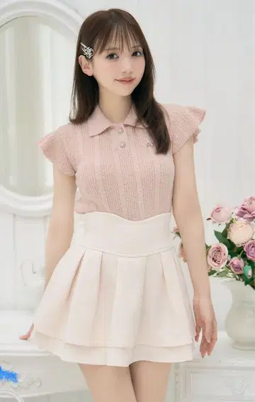 michelIMacaron 미셸 마카롱 슬림 레그 스커트 화이트 S