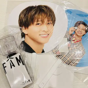 timelesz FAM 투어 굿즈 테라니시 타쿠토 부채 응원봉