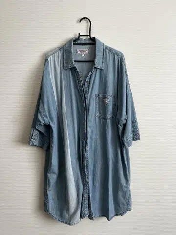 GUESS 데님 롱 셔츠/S 사이즈