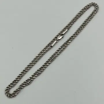실버 925 컷 로프 체인 60cm