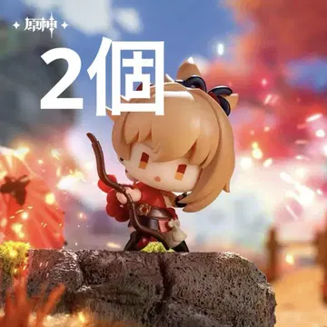 원신 전장의 영웅 피규어 번개 2개 요이미야