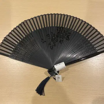부채 마이센도 포멀 블랙 부채 케이스 포함