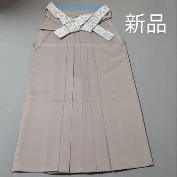 새상품 베이지 하카마 레이스 오비 포함