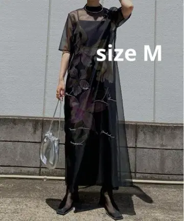 케이타마루야마 아메리 시어 레이어드 드레스