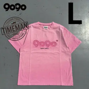 9090 OG 로고 빈티지 티셔츠 핑크 사이즈 L