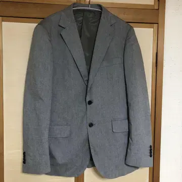그레이 테일러드 자켓 투버튼