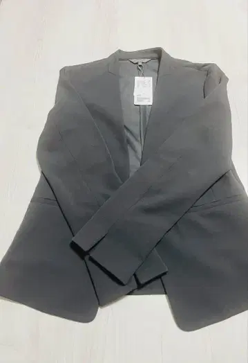 그레이 노카라 자켓