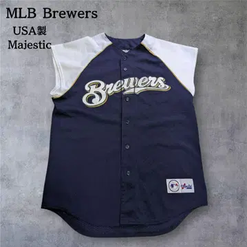 USA제 MLB Brewers 마제스틱 게임 셔츠 레어