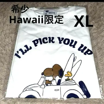신상품 하와이 한정판 일광화상 스누피 티셔츠 자동차 XL 모니 호놀룰루
