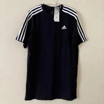 택 포함 새상품 아디다스 adidas 블랙 반팔 원피스 스트라이프