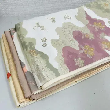 후쿠로 오비 순수 실크 5개 묶음 판매 리메이크 재료 S-1115