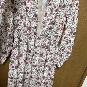 꽃무늬 롱 원피스 긴팔