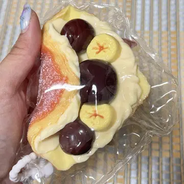 새상품 체리 바나나 크림 와플 샌드 스퀴즈 낱낱 쫄깃한 완구