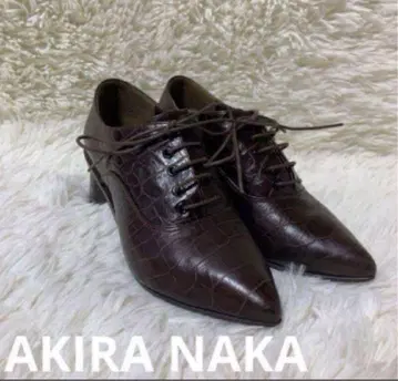 AKIRANAKA 아키라나카 부티 크로코 레이스업 브라운 23cm