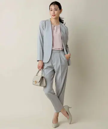 스마트 뷰티 스트레치 셋업 블루 그레이