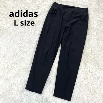 아디다스 adidas 나일론 팬츠 스키니 바스락 L 사이즈 블랙
