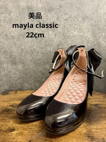 mayla classic 마이라 클래식 펌프스 에나멜 블랙 22cm