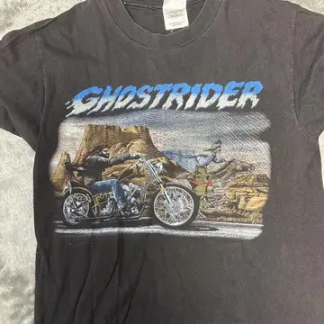 GHOSTRIDER 블랙 티셔츠