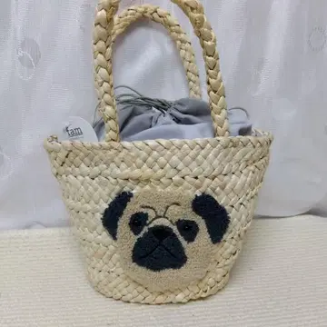 불독 퍼그 바스켓백