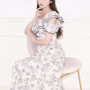 apresjour 프릴 레이스업 원피스