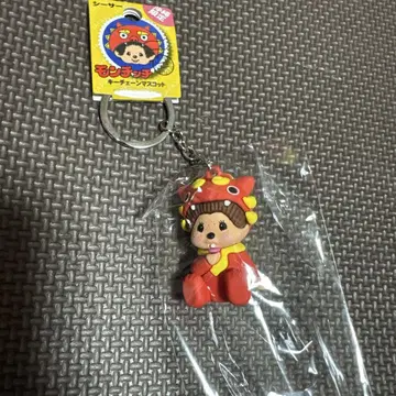 오키나와 한정판 몬치치 키체인 마스코트 빨간색