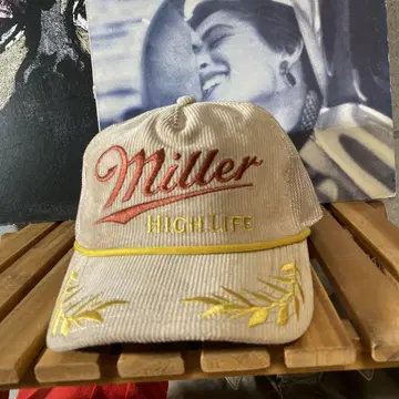 데드스탁 MILLER HIGH LIFE 거울 맥주 기업 로고 캡